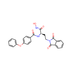 O=C(N[C@H](CCN1C(=O)c2ccccc2C1=O)C(=O)NO)c1ccc(Oc2ccccc2)cc1 ZINC000653777836