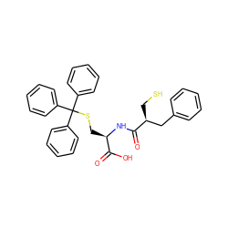 O=C(N[C@H](CSC(c1ccccc1)(c1ccccc1)c1ccccc1)C(=O)O)[C@@H](CS)Cc1ccccc1 ZINC000026498296