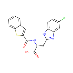 O=C(N[C@H](Cc1nc2cc(Cl)ccc2[nH]1)C(=O)O)c1cc2ccccc2s1 ZINC000299831555