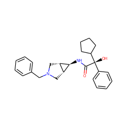 O=C(N[C@H]1[C@@H]2CN(Cc3ccccc3)C[C@@H]21)[C@@](O)(c1ccccc1)C1CCCC1 ZINC000101122383