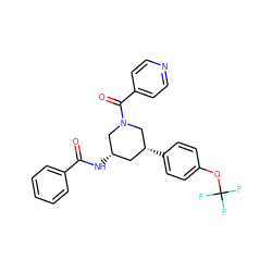 O=C(N[C@H]1C[C@@H](c2ccc(OC(F)(F)F)cc2)CN(C(=O)c2ccncc2)C1)c1ccccc1 ZINC000068246386