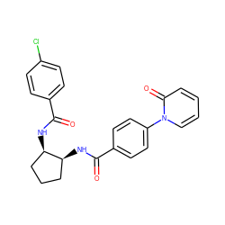 O=C(N[C@H]1CCC[C@H]1NC(=O)c1ccc(Cl)cc1)c1ccc(-n2ccccc2=O)cc1 ZINC000028822852