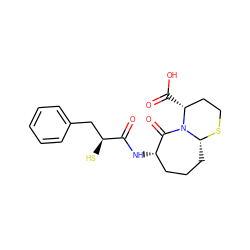 O=C(N[C@H]1CCC[C@H]2SCC[C@@H](C(=O)O)N2C1=O)[C@@H](S)Cc1ccccc1 ZINC000027867708