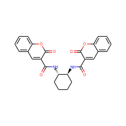 O=C(N[C@H]1CCCC[C@@H]1NC(=O)c1cc2ccccc2oc1=O)c1cc2ccccc2oc1=O ZINC000040763043