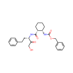 O=C(N[C@H]1CCCC[C@H]1C(=O)N[C@@H](CCc1ccccc1)C(=O)CO)OCc1ccccc1 ZINC000103270942