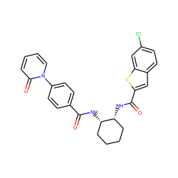 O=C(N[C@H]1CCCC[C@H]1NC(=O)c1cc2ccc(Cl)cc2s1)c1ccc(-n2ccccc2=O)cc1 ZINC000028822871