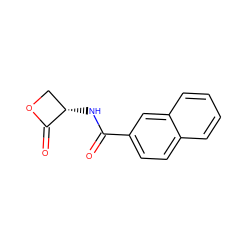 O=C(N[C@H]1COC1=O)c1ccc2ccccc2c1 ZINC000058540712