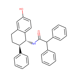 O=C(N[C@H]1c2ccc(O)cc2CC[C@@H]1c1ccccc1)C(c1ccccc1)c1ccccc1 ZINC000013755672