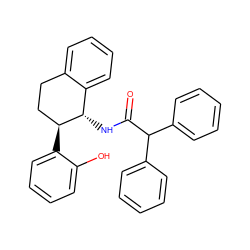 O=C(N[C@H]1c2ccccc2CC[C@@H]1c1ccccc1O)C(c1ccccc1)c1ccccc1 ZINC000013755648