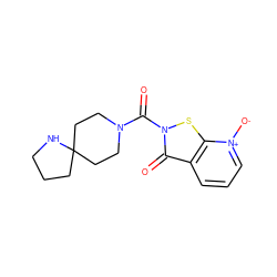 O=C(N1CCC2(CCCN2)CC1)n1sc2c(ccc[n+]2[O-])c1=O ZINC000207797594