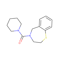 O=C(N1CCCCC1)N1CCSc2ccccc2C1 ZINC000141383810