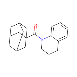 O=C(N1CCCc2ccccc21)C12CC3CC(CC(C3)C1)C2 ZINC000004170167