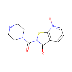 O=C(N1CCNCC1)n1sc2c(ccc[n+]2[O-])c1=O ZINC001772607041