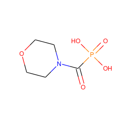 O=C(N1CCOCC1)P(=O)(O)O ZINC000013561097