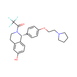 O=C(N1CCc2cc(O)ccc2[C@H]1c1ccc(OCCN2CCCC2)cc1)C(F)(F)F ZINC000026652758