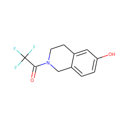 O=C(N1CCc2cc(O)ccc2C1)C(F)(F)F ZINC000058651027