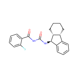 O=C(NC(=O)c1ccccc1F)N[C@@H]1c2ccccc2[C@H]2CCCC[C@H]21 ZINC000653794437