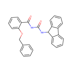 O=C(NC(=O)c1ccccc1OCc1ccccc1)NC1c2ccccc2-c2ccccc21 ZINC000043067538