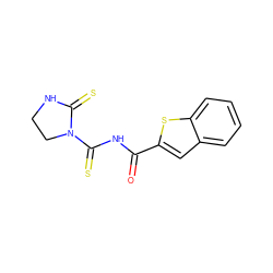 O=C(NC(=S)N1CCNC1=S)c1cc2ccccc2s1 ZINC000033978383