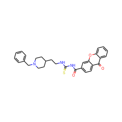 O=C(NC(=S)NCCC1CCN(Cc2ccccc2)CC1)c1ccc2c(=O)c3ccccc3oc2c1 ZINC000013734756