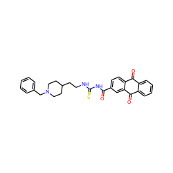 O=C(NC(=S)NCCC1CCN(Cc2ccccc2)CC1)c1ccc2c(c1)C(=O)c1ccccc1C2=O ZINC000013734750