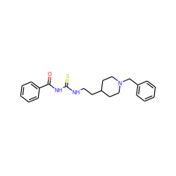 O=C(NC(=S)NCCC1CCN(Cc2ccccc2)CC1)c1ccccc1 ZINC000013734725