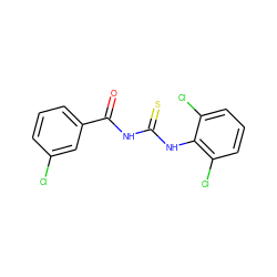 O=C(NC(=S)Nc1c(Cl)cccc1Cl)c1cccc(Cl)c1 ZINC000006511616