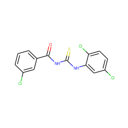 O=C(NC(=S)Nc1cc(Cl)ccc1Cl)c1cccc(Cl)c1 ZINC000014005111