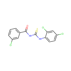 O=C(NC(=S)Nc1ccc(Cl)cc1Cl)c1cccc(Cl)c1 ZINC000004852923