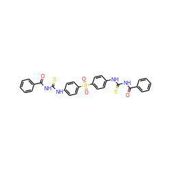 O=C(NC(=S)Nc1ccc(S(=O)(=O)c2ccc(NC(=S)NC(=O)c3ccccc3)cc2)cc1)c1ccccc1 ZINC000001720681