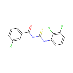 O=C(NC(=S)Nc1cccc(Cl)c1Cl)c1cccc(Cl)c1 ZINC000002305829