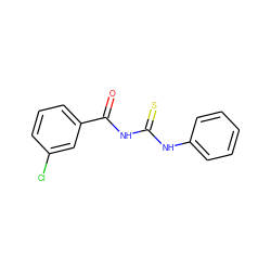 O=C(NC(=S)Nc1ccccc1)c1cccc(Cl)c1 ZINC000001005361