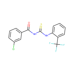 O=C(NC(=S)Nc1ccccc1C(F)(F)F)c1cccc(Cl)c1 ZINC000000977590