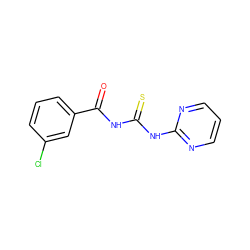 O=C(NC(=S)Nc1ncccn1)c1cccc(Cl)c1 ZINC000653819833