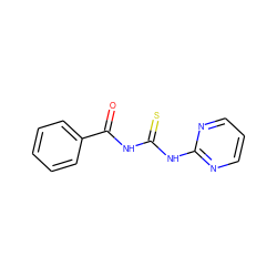 O=C(NC(=S)Nc1ncccn1)c1ccccc1 ZINC000002504460