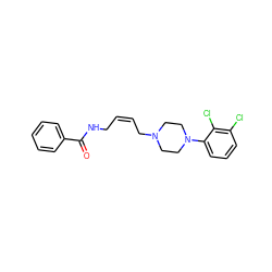 O=C(NC/C=C\CN1CCN(c2cccc(Cl)c2Cl)CC1)c1ccccc1 ZINC000013534416