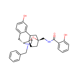 O=C(NC[C@@]12CC[C@@]3(O1)[C@H]1Cc4ccc(O)cc4[C@@]3(CCN1Cc1ccccc1)C2)c1ccccc1O ZINC000101396469