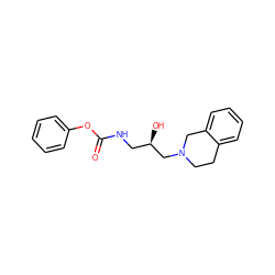 O=C(NC[C@@H](O)CN1CCc2ccccc2C1)Oc1ccccc1 ZINC000217119391