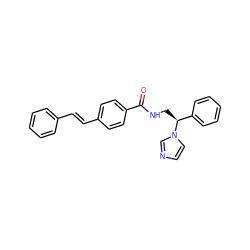 O=C(NC[C@@H](c1ccccc1)n1ccnc1)c1ccc(/C=C/c2ccccc2)cc1 ZINC000053296280