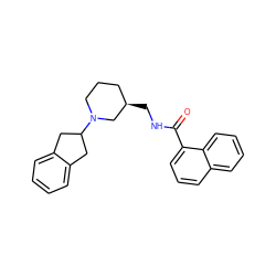 O=C(NC[C@@H]1CCCN(C2Cc3ccccc3C2)C1)c1cccc2ccccc12 ZINC001772651232