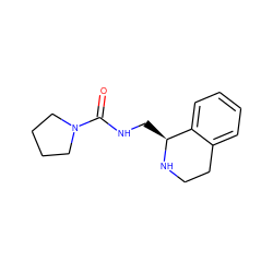 O=C(NC[C@@H]1NCCc2ccccc21)N1CCCC1 ZINC000261586116