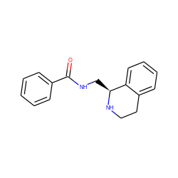 O=C(NC[C@@H]1NCCc2ccccc21)c1ccccc1 ZINC000021984038