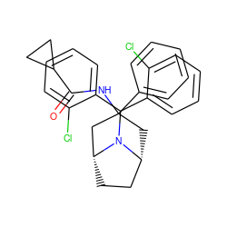 O=C(NC1(c2ccccc2)C[C@@H]2CC[C@H](C1)N2C(c1ccccc1Cl)c1ccccc1Cl)C1CC1 ZINC000040875449