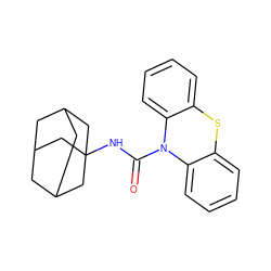 O=C(NC12CC3CC(CC(C3)C1)C2)N1c2ccccc2Sc2ccccc21 ZINC000006252722