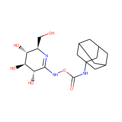 O=C(NC12CC3CC(CC(C3)C1)C2)ONC1=N[C@H](CO)[C@@H](O)[C@H](O)[C@H]1O ZINC000653725533