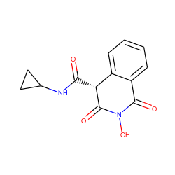 O=C(NC1CC1)[C@H]1C(=O)N(O)C(=O)c2ccccc21 ZINC000653878745