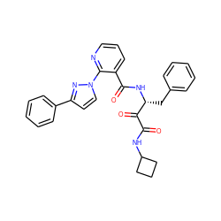 O=C(NC1CCC1)C(=O)[C@@H](Cc1ccccc1)NC(=O)c1cccnc1-n1ccc(-c2ccccc2)n1 ZINC000117717624