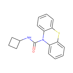 O=C(NC1CCC1)N1c2ccccc2Sc2ccccc21 ZINC000045338008