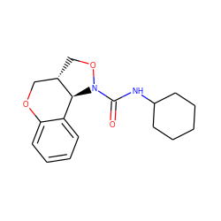 O=C(NC1CCCCC1)N1OC[C@H]2COc3ccccc3[C@@H]21 ZINC000058590970