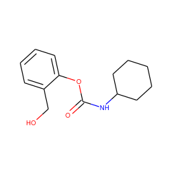 O=C(NC1CCCCC1)Oc1ccccc1CO ZINC000059895171